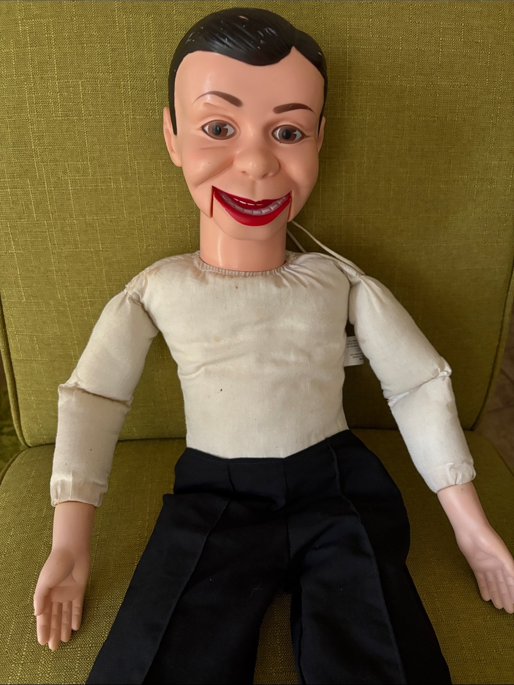 1977 Charlie McCarthy Ventriloquist Doll 30” - Picture 7 of 12
